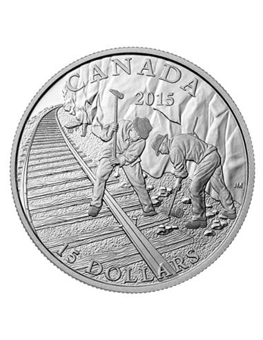 CANADIAN PACIFIC RAILWAY Moneda Plata 15$ Canada 2015