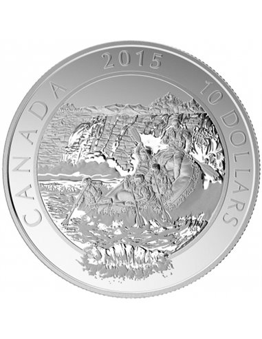 WHITEWATER RAFTING Silbermünze 10$ Kanada 2015