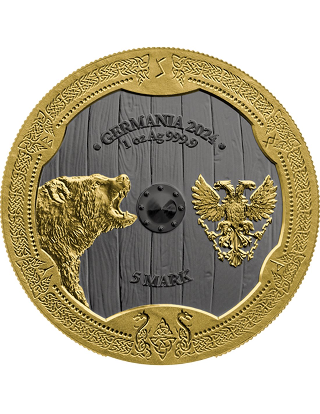 VALKYRIES SOLVEIG Valhalla 1 Oz Монета Серебро 5 марок Германии 2024