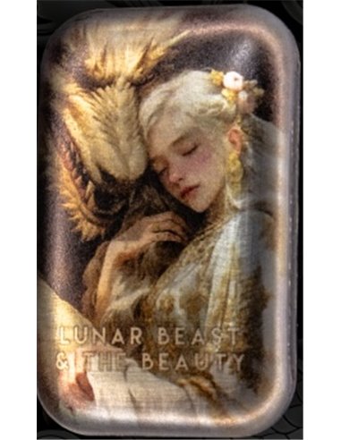 BEAST AND THE BEAUTY 2 Oz Silver Premium Cast Bar