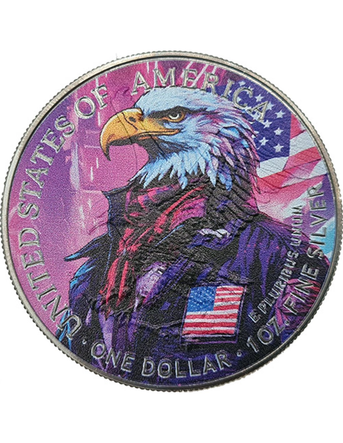 CYBER TRUMP Donald President 1 Oz Silver Coin 1$ USA 2024