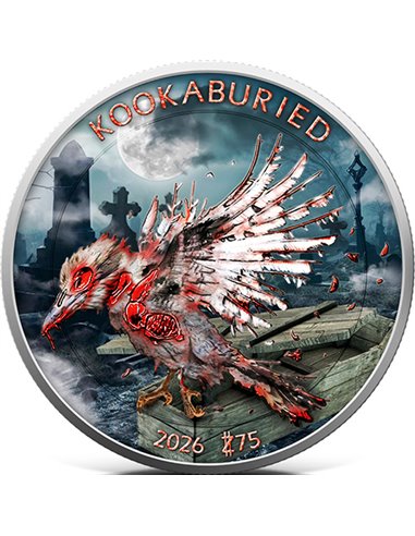 ZOMBUCKS Kookaburied Undead Edition 1 Oz Srebrna Moneta 75Z USA 2026