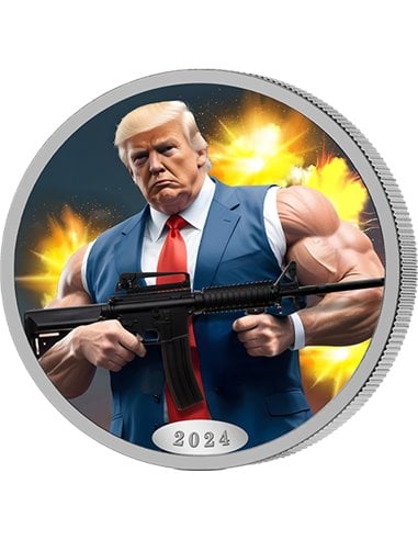 RIGHT TO BARE ARMS Монетный двор Red State, серебро, 1 унция, США, 2024 г.