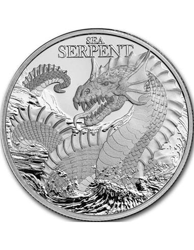 THE SEA SERPENT Mythical Creature 1 Oz Монета Серебро 5$ Ниуэ 2024
