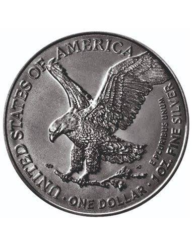 MRS ANDREA Skeletons American Eagle 1 Oz Silver Coin 1$ USA 2024