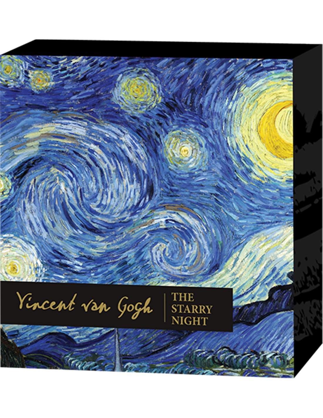 STARRY NIGHT 170th Anniversary of Vincent van Gogh 2 Oz Silver Coin...