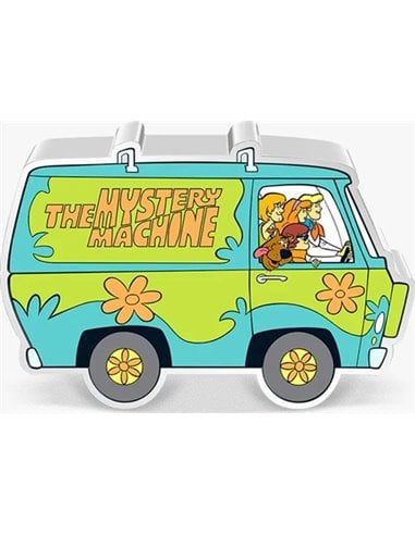 SCOOBY DOO Mystery Machine 1 Oz Silver Coin 2$ Niue 2023