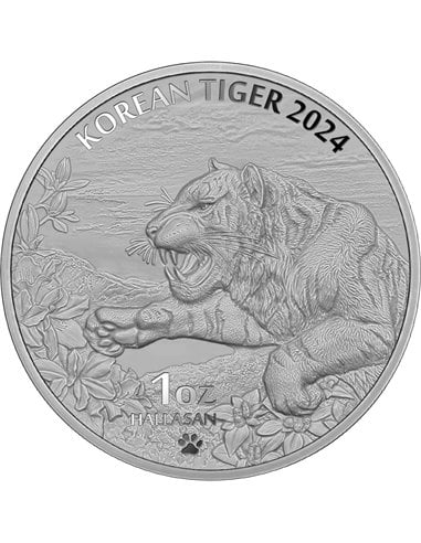 KOREAN TIGER 1 Oz Silver Coin 1 Clay South Korea 2024