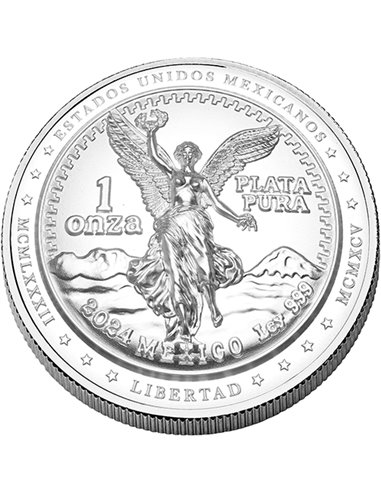 VINTAGE LIBERTAD UHR and Incused1 Oz Монета Серебро 2$ Ниуэ 2025