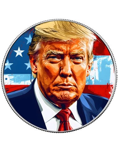 MARZY SIĘ O TRUMPIE Donaldzie Antyczna srebrna moneta 1 uncja 1 $ USA 2024