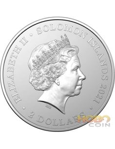 BABY YODA Star Wars 1 Oz Silver Coin 2$ Niue 2022