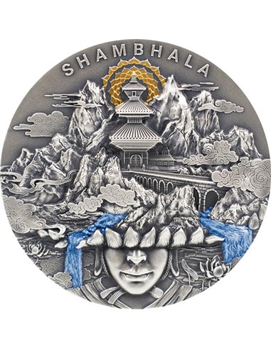 SHAMBHALA Legendary Lands 2 uncje srebrna moneta 5$ Niue 2022