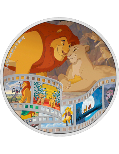 THJE LION KING Disney Cine 3 Oz Moneda Plata 10$ Niue 2022