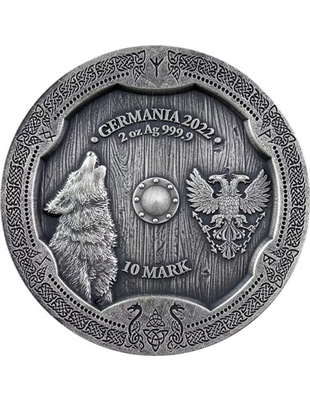 VALKYRIES Hildegard Valhalla UHR 2 Oz Silver Coin 10 Mark Germania 