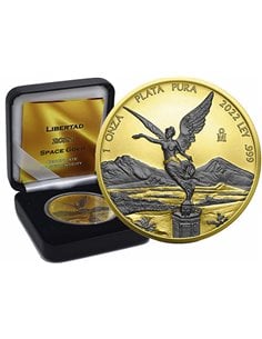 GOLD BLACK EMPIRE EDITION Libertad 1 Oz Silver Coin Mexico 2022