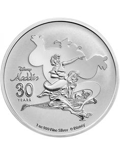 LOVE ALWAYS WINS Disney 1 Oz Silver Coin 2$ Niue 2023