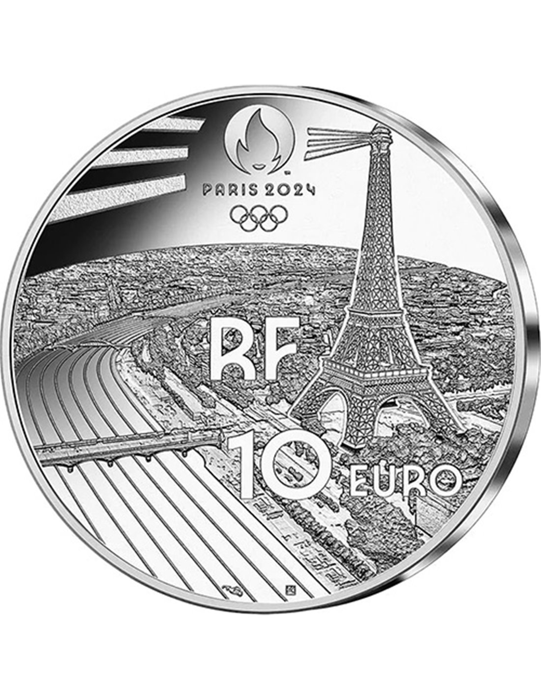 MASCOT Paris 2024 Olympic Games Silver Coin 10€ Euro France 2022