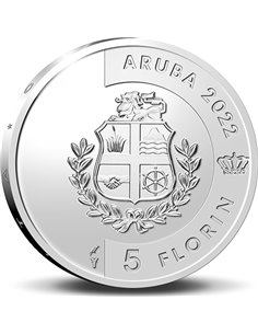 QUADRIFOGLIO PORTAFORTUNA Moneta Argento 5$ Palau 2013