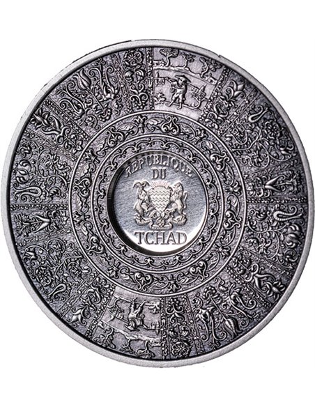 JAPANESE WARRIOR HELMET History of War 2 Oz Silver Coin 10000 Franc