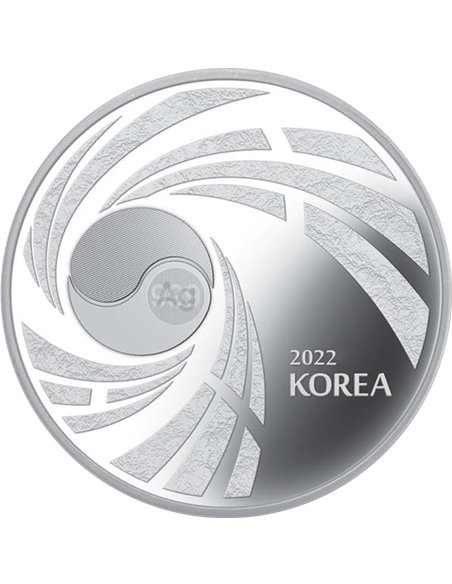 TAEKWONDO 1 Oz Silver Proof Coin South Korea 2022