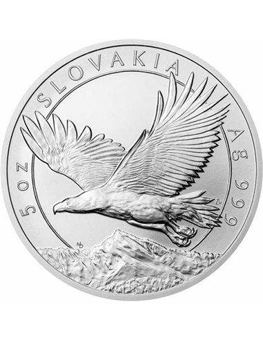 СЛОВАКИЯ ОРЕЛ 5 унций Серебряная монета 10$ Ниуэ 2023