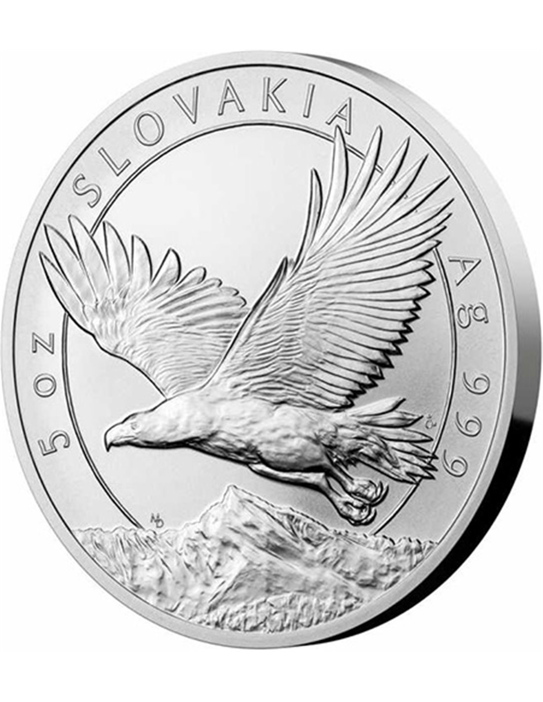 ESLOVAQUIA AGUILA 5 Oz Moneda Plata 10$ Niue 2023