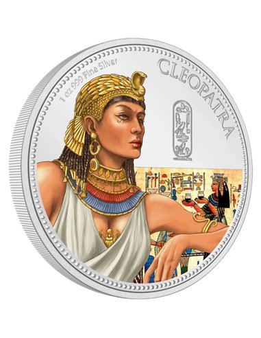 CLEOPATRA Mujeres en la Historia 1 Oz Moneda Plata 2$ Niue 2023