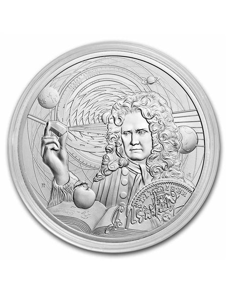 ISAAC NEWTON Icons of Inspiration 1 Oz Silver Coin 2$ Niue 2022