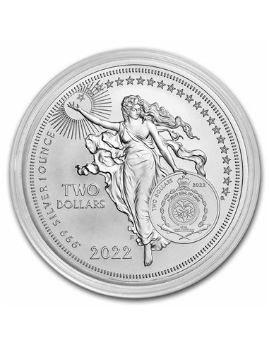 ISAAC NEWTON Icons of Inspiration 1 Oz Silver Coin 2$ Niue 2022