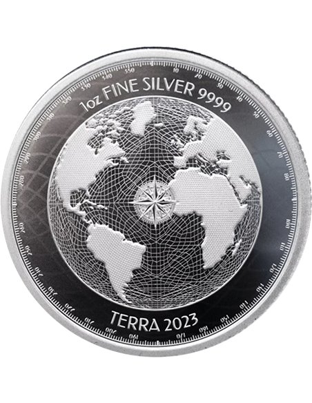 TERRA 1 Oz Silver Coin 2$ Niue 2023