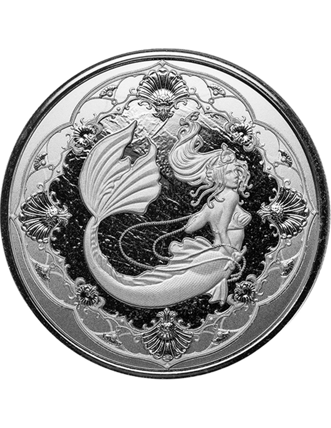 MERMAID Princess of The Seas 1 Oz Silver Coin 2 Tala Samoa 2022