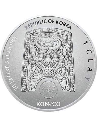 ZI:SIN LEPUS 1 Oz Silver Coin 1 Clay South Korea 2023