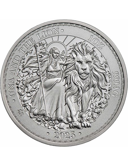 UNA AND THE LION Her Majesty 1 Oz Silver Coin 1 Pound Saint Helena 