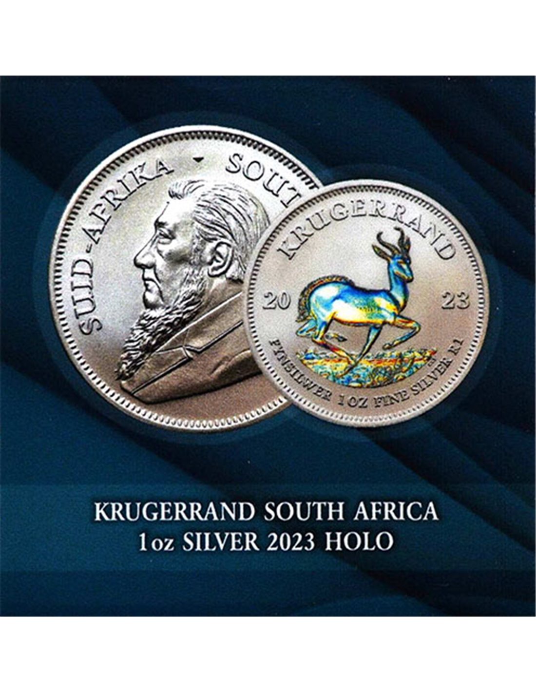 Krugerrand Holographic Edition 1 Oz Moneta Argento 1 Rand Sud Afric