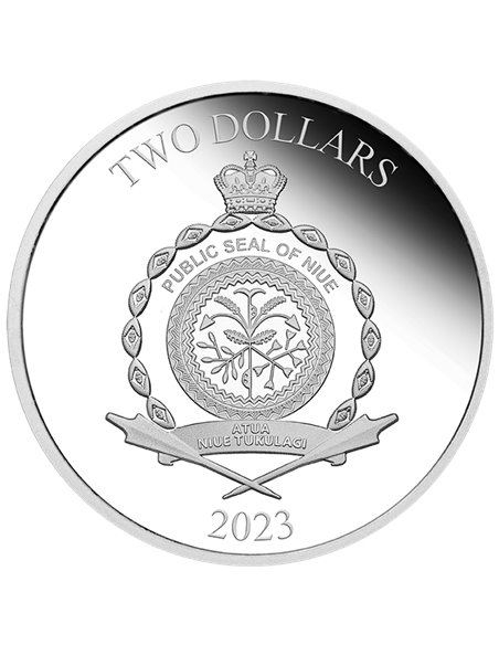 FAST AND FURIOUS Toyota Supra 1 Oz Silver Coin 2$ Niue 2023