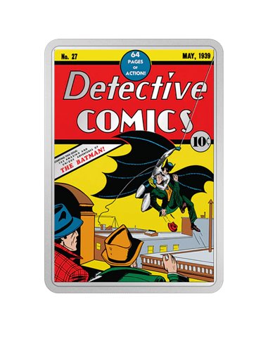 DETECTIVE COMICS 27 Batman DC Comix 2 Oz Moneda Plata 5$ Niue 2023