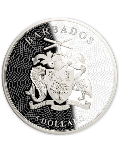 YELLOWSTONE 150th Anniversary Silver Coin 5$ Barbados 2022